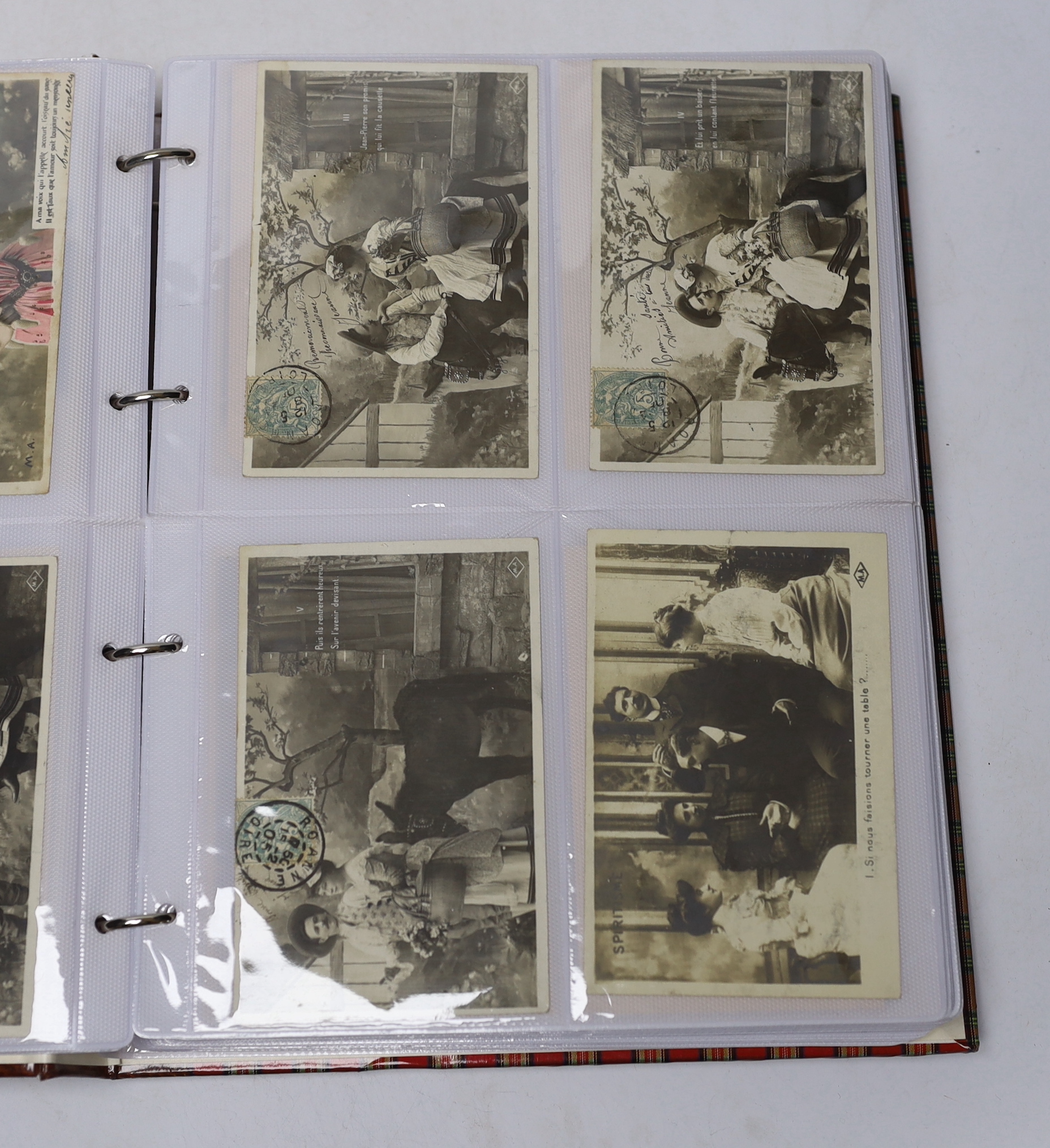 Three albums of French postcards (c.1930)